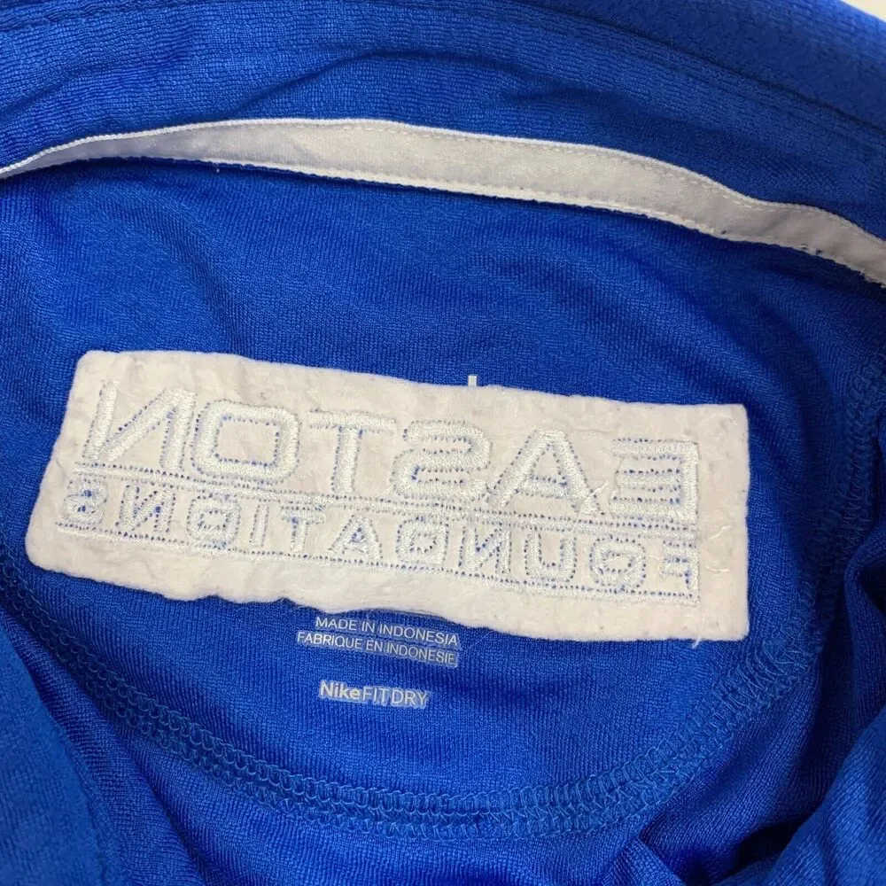 Nike Polo Shirt Womens M Medium Athletic Blue USA Archery Easton Foundations Top